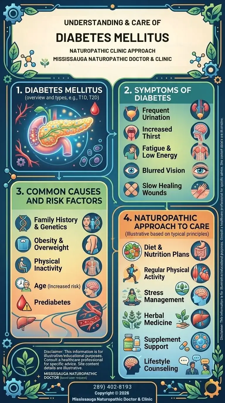 Infographic on diabetes care and management