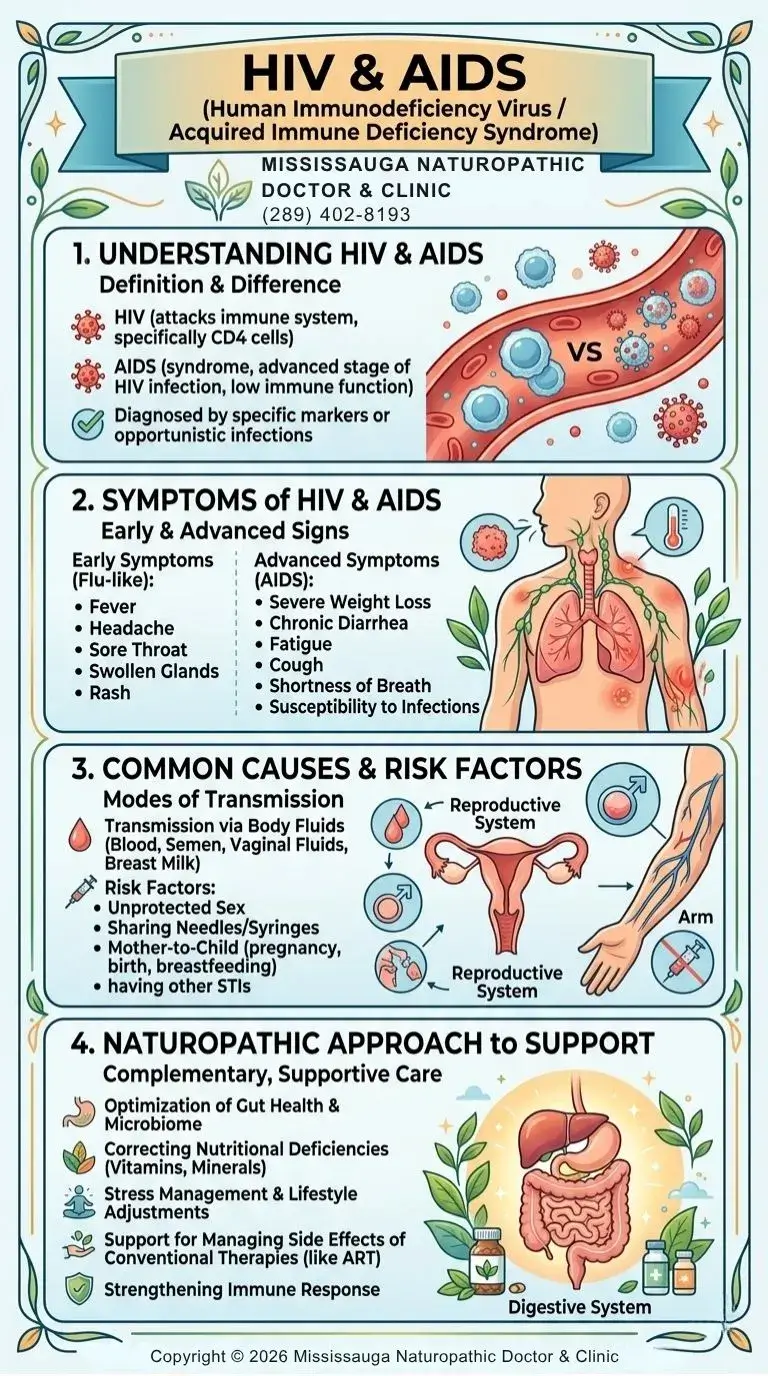 Human Immunodeficiency Virus + Acquired Immune Deficiency Syndrome (HIV and AIDS)- Mississauga Naturopathic Doctor & Clinic
